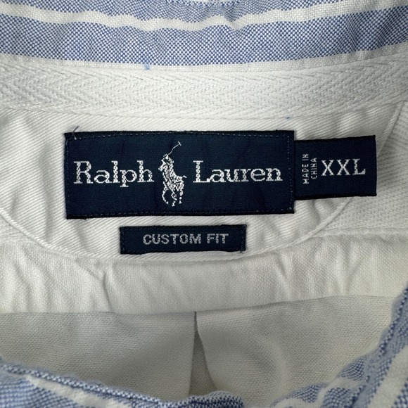 RARE Vtg Ralph Lauren Winged Foot 1932 LA Embroidered Button Down Shirt Mens XXL - Picture 4 of 15
